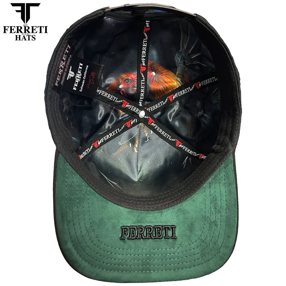 FERRETI HATS PREMIUM FT180 Roosters Baseball Cap For Men - Black - OriginalWestern.com