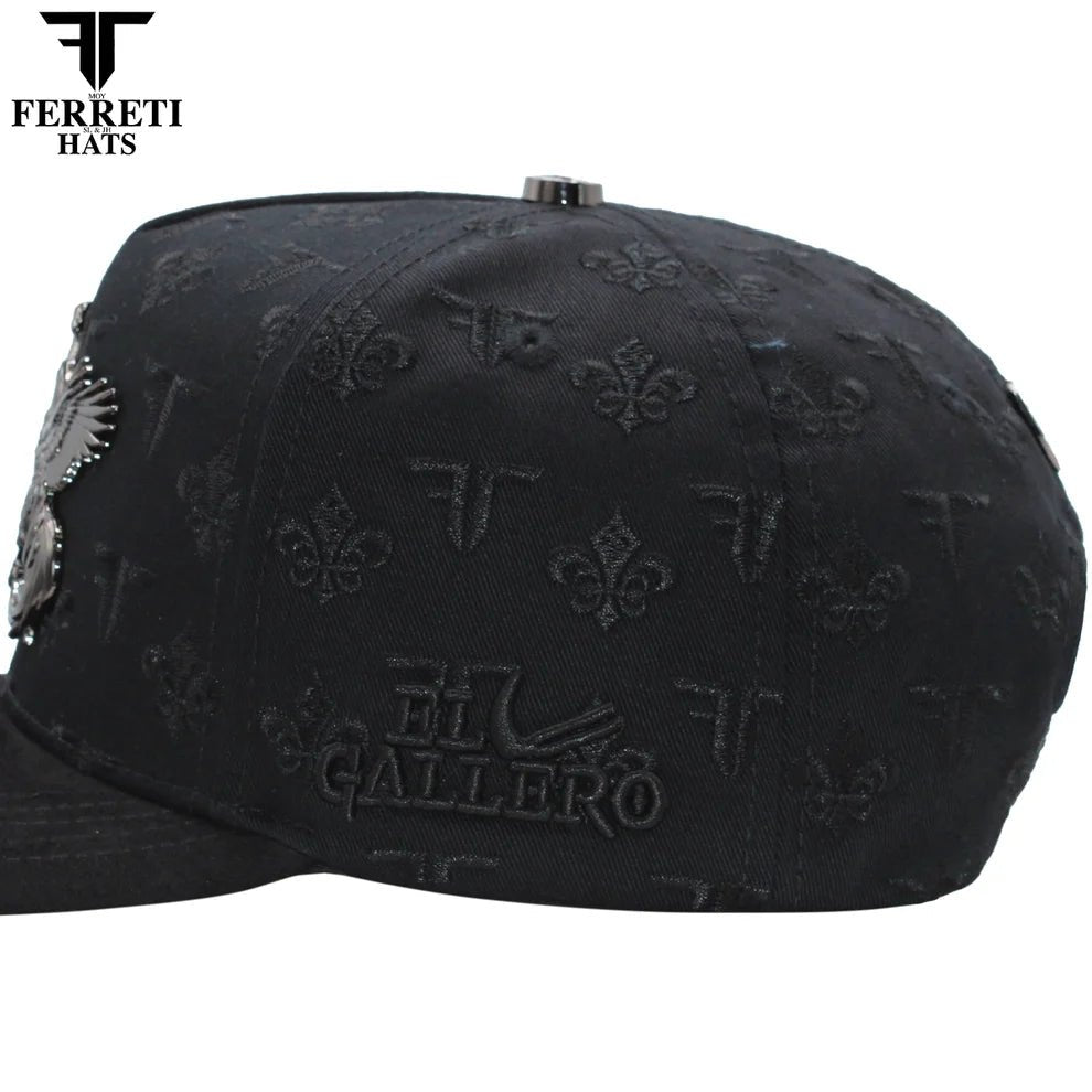 FERRETI HATS PREMIUM FT180 Roosters Baseball Cap For Men - Black - OriginalWestern.com