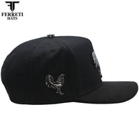 FERRETI HATS PREMIUM FT181 El Giro Baseball Cap for Men - Black - OriginalWestern.com