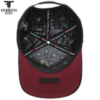 FERRETI HATS PREMIUM FT181 El Giro Baseball Cap for Men - Black - OriginalWestern.com