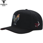 FERRETI HATS PREMIUM FT181 El Giro Baseball Cap for Men - Black - OriginalWestern.com
