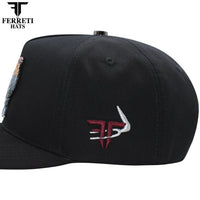 FERRETI HATS PREMIUM FT181 El Giro Baseball Cap for Men - Black - OriginalWestern.com