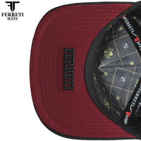 FERRETI HATS PREMIUM FT181 El Giro Baseball Cap for Men - Black - OriginalWestern.com