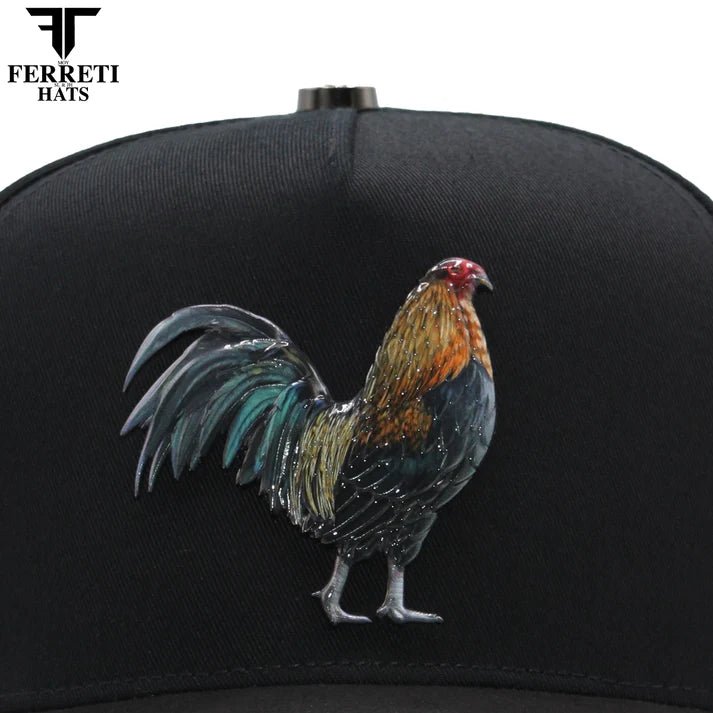 FERRETI HATS PREMIUM FT181 El Giro Baseball Cap for Men - Black - OriginalWestern.com