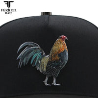 FERRETI HATS PREMIUM FT181 El Giro Baseball Cap for Men - Black - OriginalWestern.com