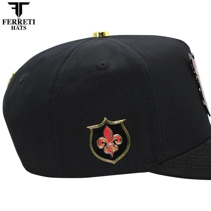FERRETI HATS PREMIUM FT183 Royal Cross - Black - OriginalWestern.com