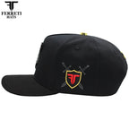 FERRETI HATS PREMIUM FT183 Royal Cross - Black - OriginalWestern.com