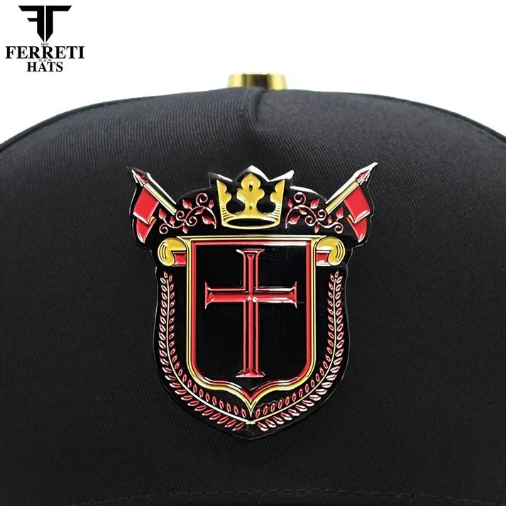 FERRETI HATS PREMIUM FT183 Royal Cross - Black - OriginalWestern.com