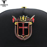 FERRETI HATS PREMIUM FT183 Royal Cross - Black - OriginalWestern.com
