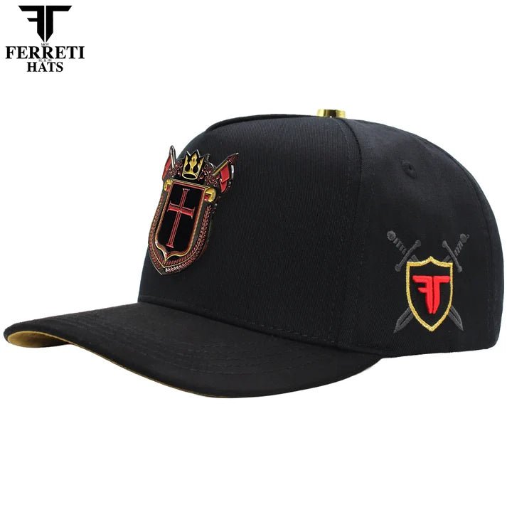 FERRETI HATS PREMIUM FT183 Royal Cross - Black - OriginalWestern.com