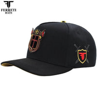 FERRETI HATS PREMIUM FT183 Royal Cross - Black - OriginalWestern.com