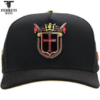 FERRETI HATS PREMIUM FT183 Royal Cross - Black - OriginalWestern.com