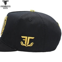 FERRETI HATS PREMIUM FT185 The Virgin Baseball Cap For Men - Black - OriginalWestern.com