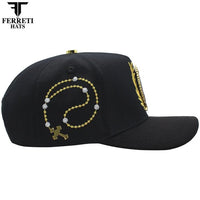 FERRETI HATS PREMIUM FT185 The Virgin Baseball Cap For Men - Black - OriginalWestern.com
