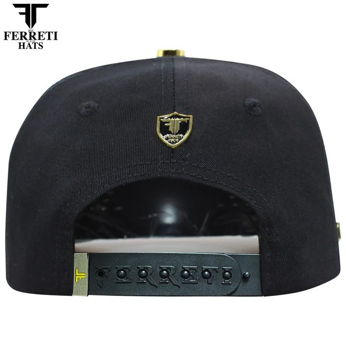 FERRETI HATS PREMIUM FT185 The Virgin Baseball Cap For Men - Black - OriginalWestern.com