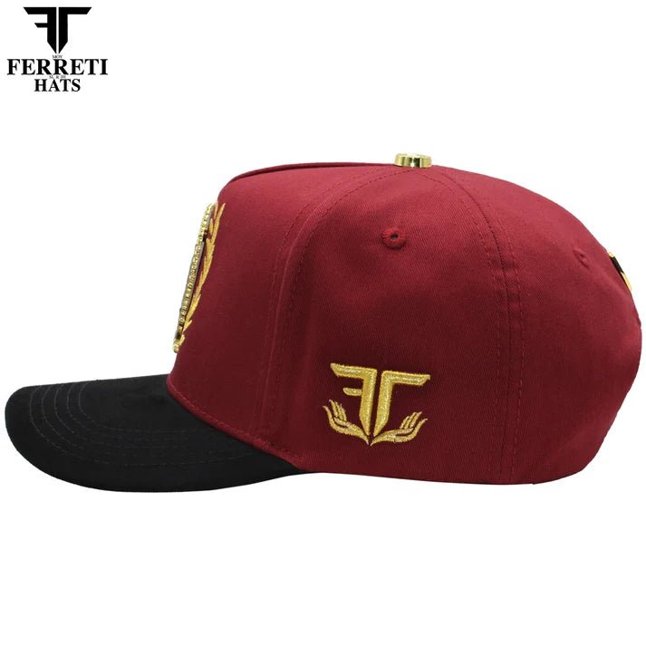 FERRETI HATS PREMIUM FT185 The Virgin Baseball Cap For Men - Red - OriginalWestern.com