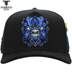 FERRETI HATS PREMIUM FT187 El Samuray Black Baseball Cap For Men - Black - OriginalWestern.com