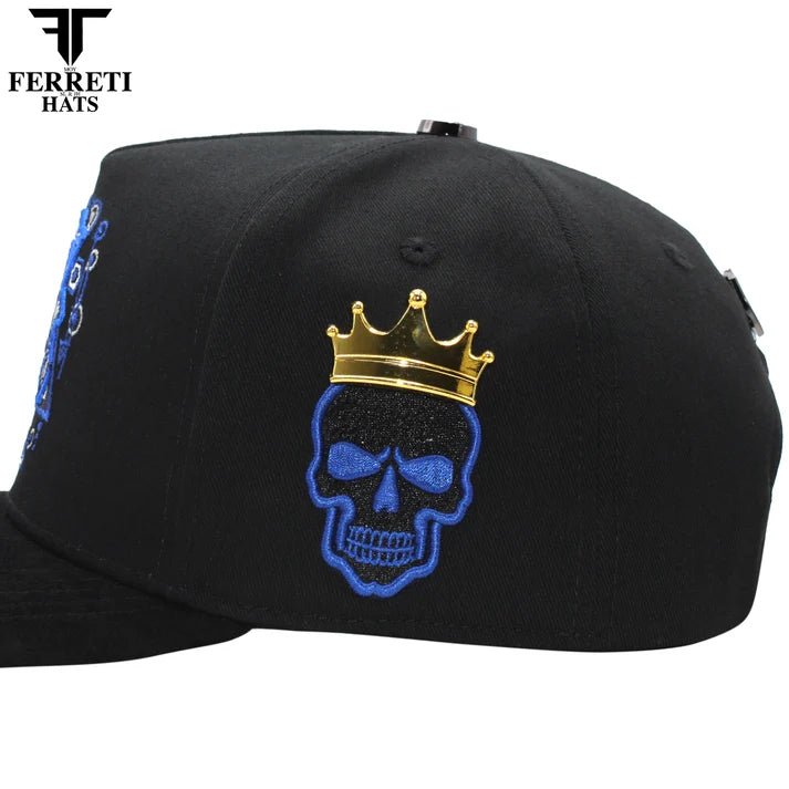 FERRETI HATS PREMIUM FT187 El Samuray Black Baseball Cap For Men - Black - OriginalWestern.com