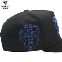 FERRETI HATS PREMIUM FT187 El Samuray Black Baseball Cap For Men - Black - OriginalWestern.com