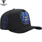 FERRETI HATS PREMIUM FT187 El Samuray Black Baseball Cap For Men - Black - OriginalWestern.com