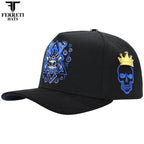 FERRETI HATS PREMIUM FT187 El Samuray Black Baseball Cap For Men - Black - OriginalWestern.com