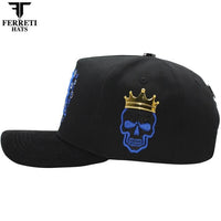 FERRETI HATS PREMIUM FT187 El Samuray Black Baseball Cap For Men - Black - OriginalWestern.com