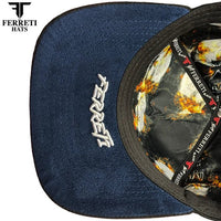 FERRETI HATS PREMIUM FT187 El Samuray Black Baseball Cap For Men - Black - OriginalWestern.com