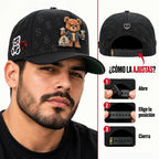 FERRETI HATS PREMIUM FT190 Bad Bear Baseball Cap For Men - Black - OriginalWestern.com