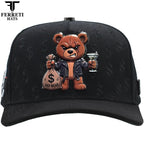 FERRETI HATS PREMIUM FT190 Bad Bear Baseball Cap For Men - Black - OriginalWestern.com