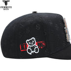 FERRETI HATS PREMIUM FT190 Bad Bear Baseball Cap For Men - Black - OriginalWestern.com