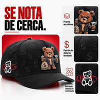 FERRETI HATS PREMIUM FT190 Bad Bear Baseball Cap For Men - Black - OriginalWestern.com