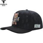 FERRETI HATS PREMIUM FT190 Bad Bear Baseball Cap For Men - Black - OriginalWestern.com