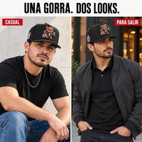 FERRETI HATS PREMIUM FT190 Bad Bear Baseball Cap For Men - Black - OriginalWestern.com