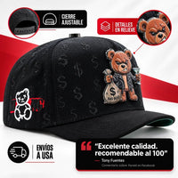 FERRETI HATS PREMIUM FT190 Bad Bear Baseball Cap For Men - Black - OriginalWestern.com