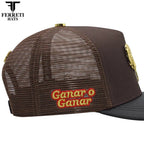 FERRETI HATS PREMIUM FT192 Mr. Gallo Brown Mesh Baseball Cap for Men - Brown - OriginalWestern.com