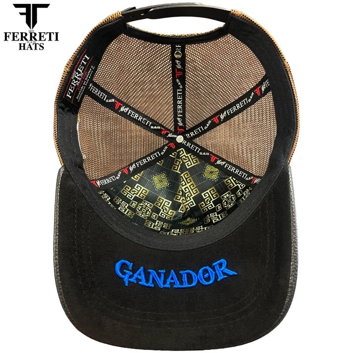 FERRETI HATS PREMIUM FT192 Mr. Gallo Brown Mesh Baseball Cap for Men - Brown - OriginalWestern.com