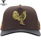 FERRETI HATS PREMIUM FT192 Mr. Gallo Brown Mesh Baseball Cap for Men - Brown - OriginalWestern.com