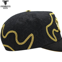 FERRETI HATS PREMIUM FT193 The Anchor Baseball Cap For Men - Black - OriginalWestern.com