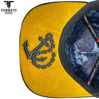 FERRETI HATS PREMIUM FT193 The Anchor Baseball Cap For Men - Black - OriginalWestern.com