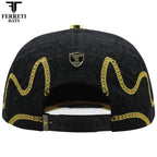 FERRETI HATS PREMIUM FT193 The Anchor Baseball Cap For Men - Black - OriginalWestern.com