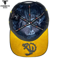 FERRETI HATS PREMIUM FT193 The Anchor Baseball Cap For Men - Black - OriginalWestern.com