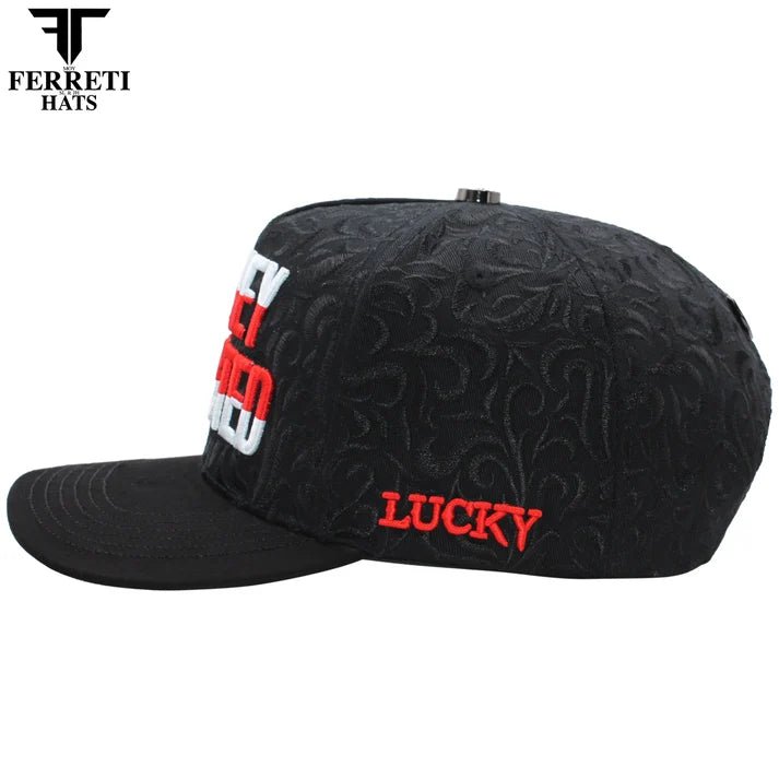 FERRETI HATS PREMIUM FT195 Money Addicted Baseball Cap For Men- Black - OriginalWestern.com