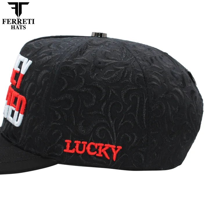 FERRETI HATS PREMIUM FT195 Money Addicted Baseball Cap For Men- Black - OriginalWestern.com