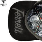 FERRETI HATS PREMIUM FT195 Money Addicted Baseball Cap For Men- Black - OriginalWestern.com