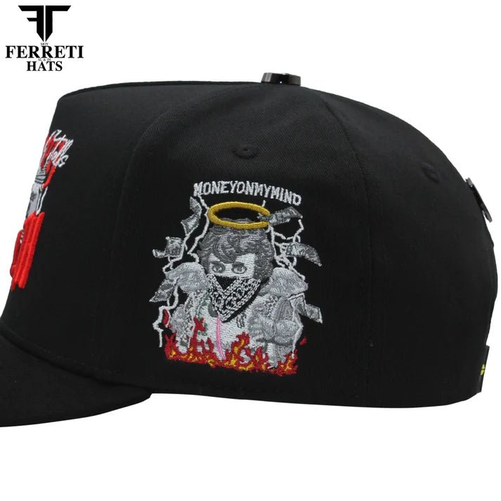 FERRETI HATS PREMIUM FT198 Money Wealth - Black - OriginalWestern.com
