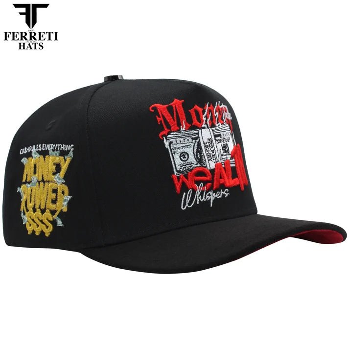 FERRETI HATS PREMIUM FT198 Money Wealth - Black - OriginalWestern.com