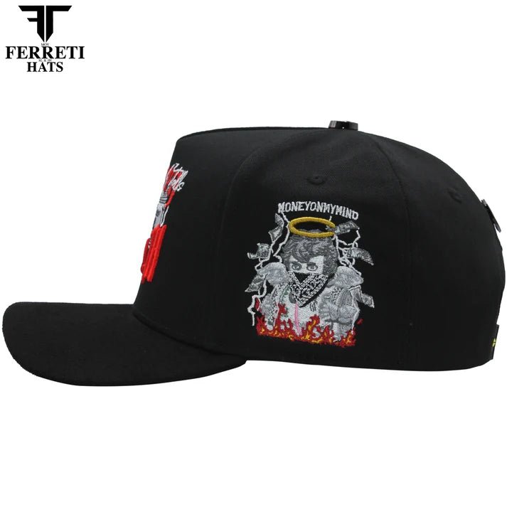 FERRETI HATS PREMIUM FT198 Money Wealth - Black - OriginalWestern.com