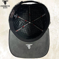 FERRETI HATS PREMIUM FT201 Medusa Platinum Baseball Cap For Men - OriginalWestern.com