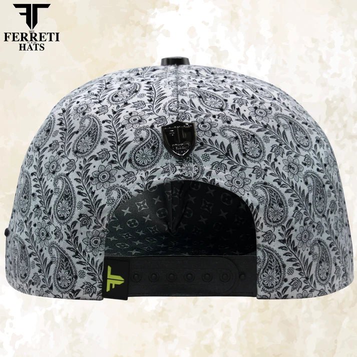 FERRETI HATS PREMIUM FT201 Medusa Platinum Baseball Cap For Men - OriginalWestern.com