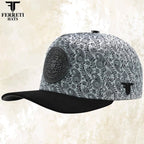 FERRETI HATS PREMIUM FT201 Medusa Platinum Baseball Cap For Men - OriginalWestern.com